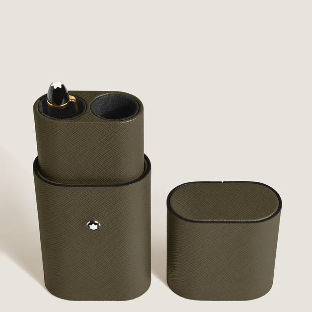 Estuche para 2 Instrumentos de Escritura en Cuero Sartorial
