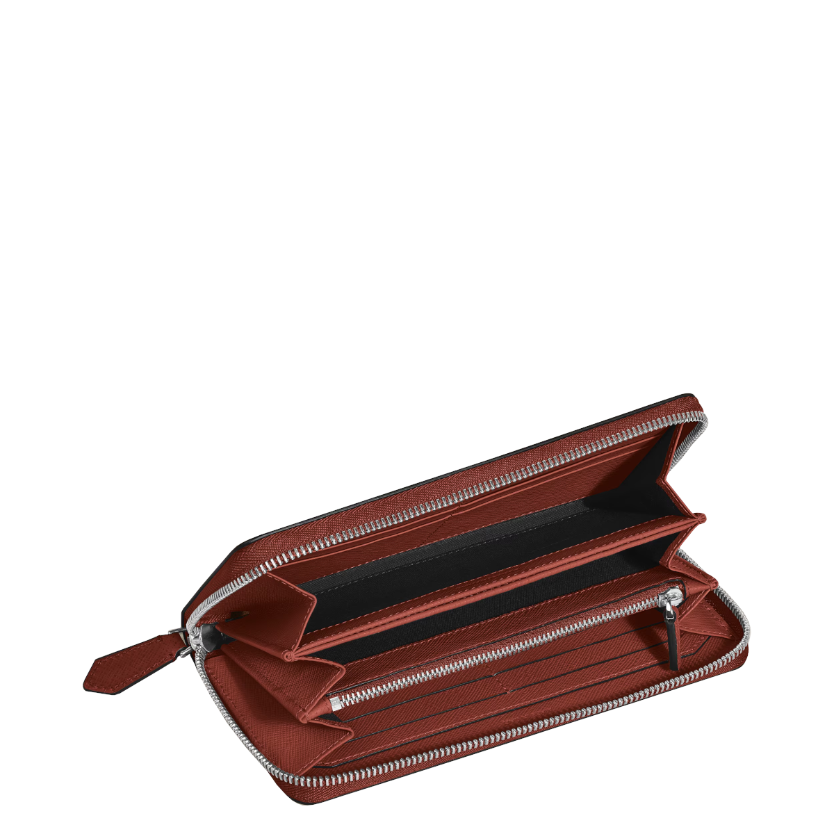 Portefeuille zippé 12cc Montblanc Sartorial rouge
