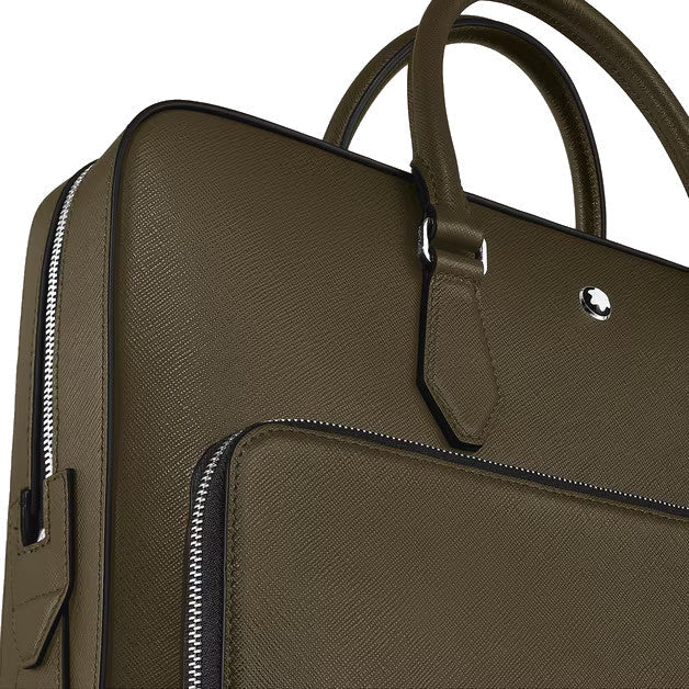 Maletín mediano modelo Montblanc Sartorial caqui