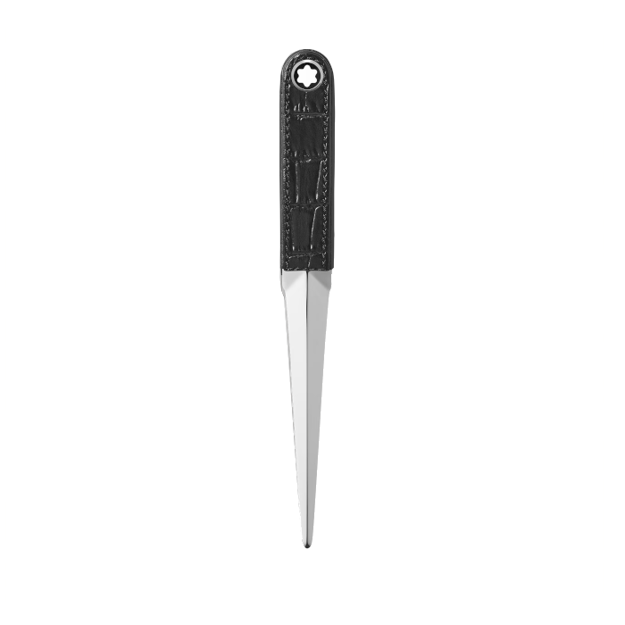 Accessoire de bureauMontblancCoupe - papier Montblanc cuir embossé croco noir