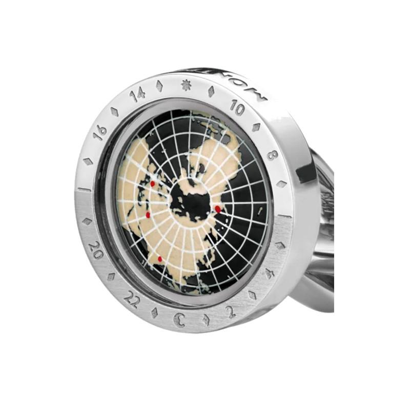 Boutons de manchetteMontblancBoutons de manchette Montblanc 1858 Géosphère noir