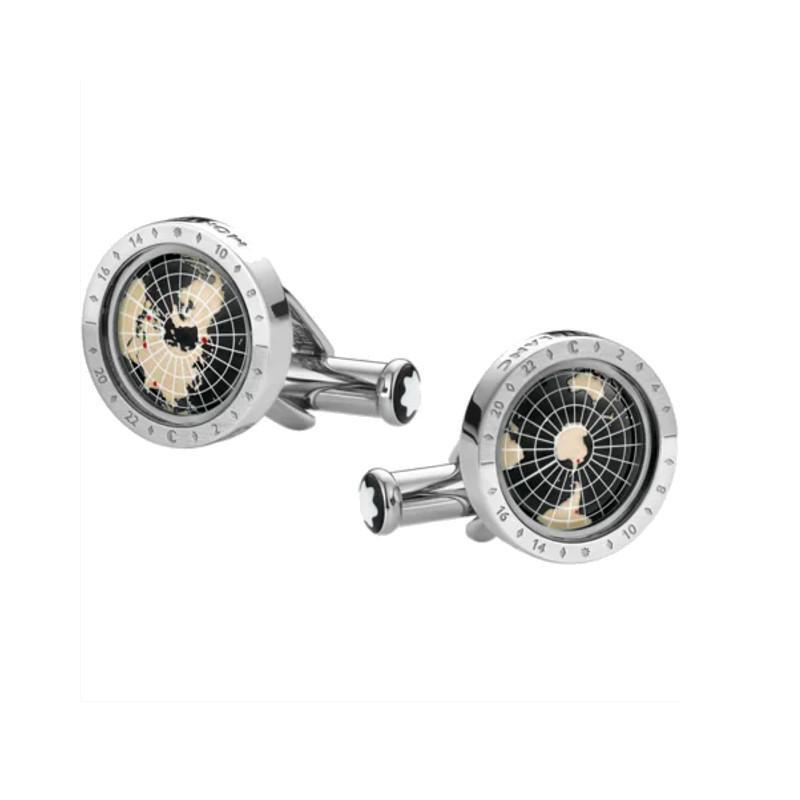 Boutons de manchetteMontblancBoutons de manchette Montblanc 1858 Géosphère noir
