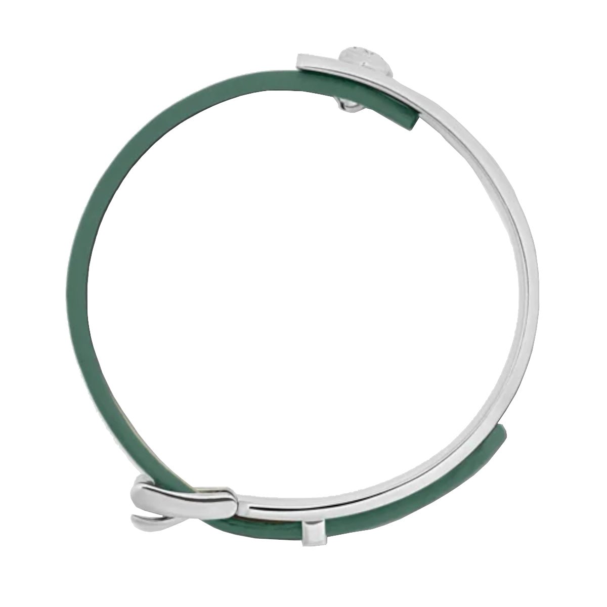 Bracelet hommeMontblancBracelet Montblanc Wrap Me en Acier et en Cuir Gris d'Etain. Taille réglable