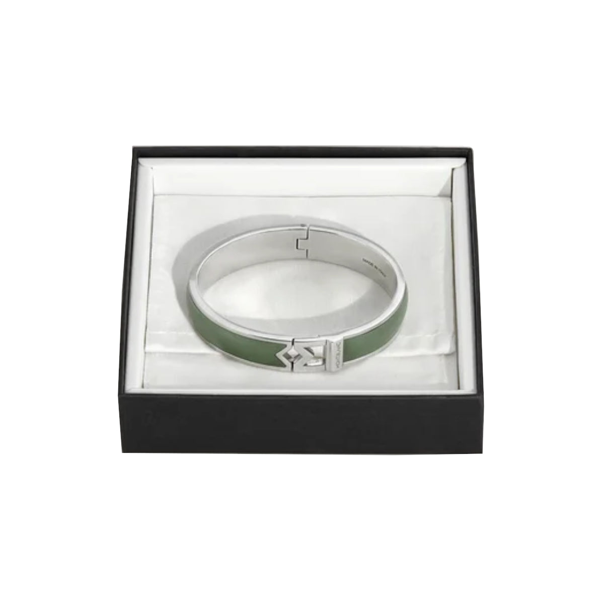 Bracelet hommeMontblancJonc Montblanc M Logo en Acier et Cuir Argile