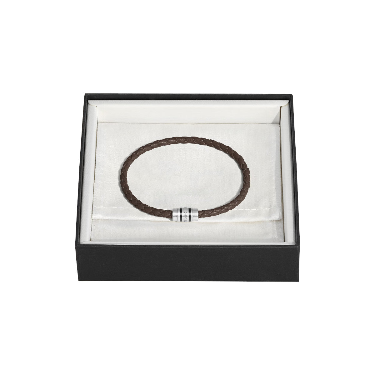 BraceletMontblancBracelet Montblanc en acier 3 anneaux Grainé EbèneS
