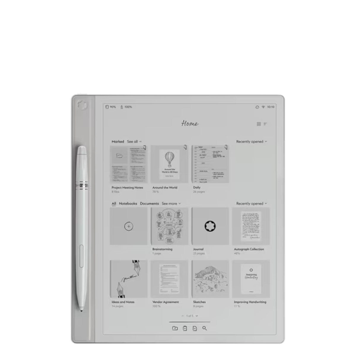 Carnet de noteMontblancMontblanc Digital Paper couleur gris froid