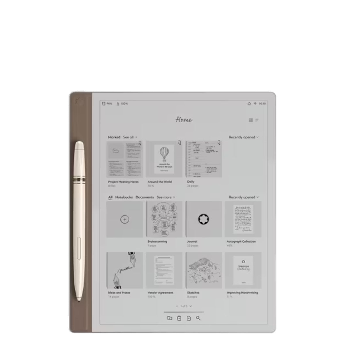 Carnet de noteMontblancMontblanc Digital Paper couleur or élixir