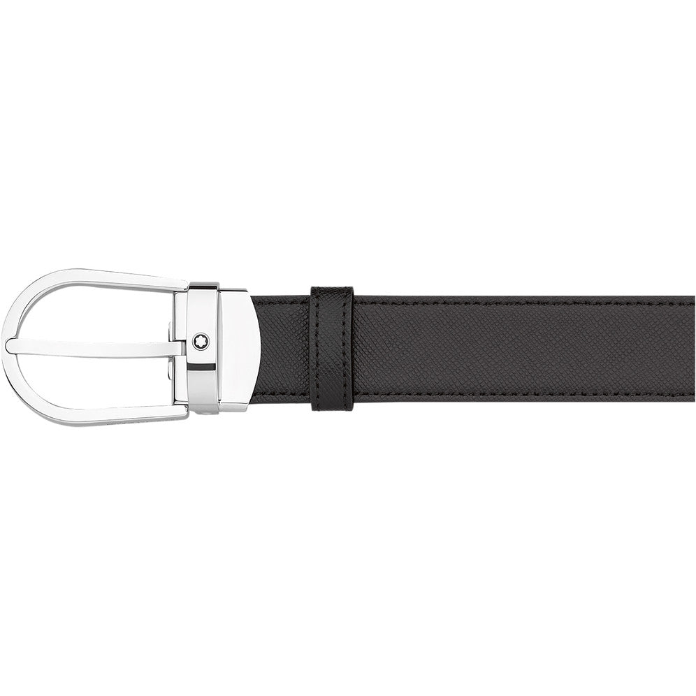 Ceinture hommeMontblancCeinture affaires réversible Montblanc noire/marron à couper selon la taille