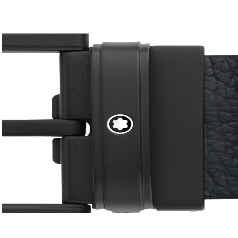 Ceinture hommeMontblancCeinture Montblanc boucle PVD noir