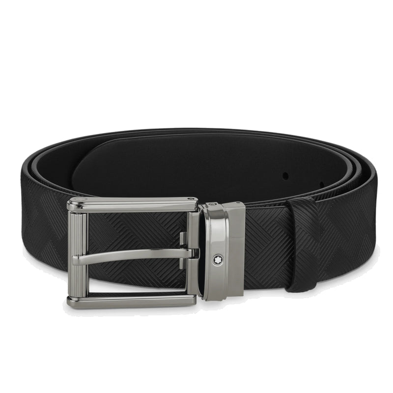 Ceinture hommeMontblancCeinture Montblanc De 35 mm En Cuir Noir