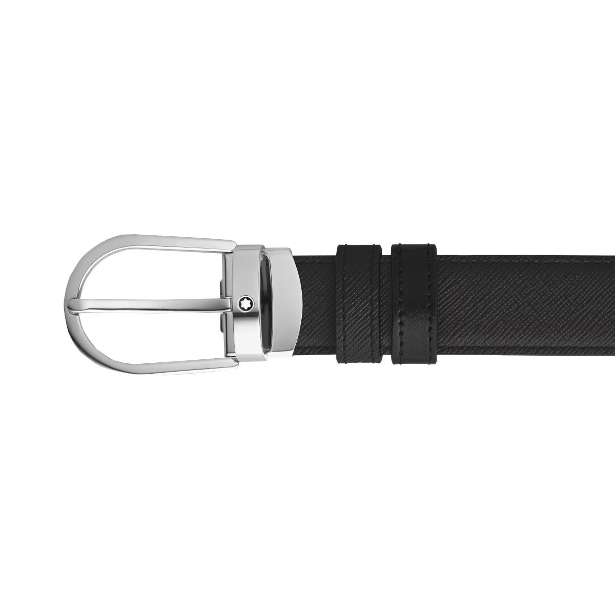 Ceinture hommeMontblancCeinture Réversible Horseshoe 30 mm Montblanc Sartorial Noir