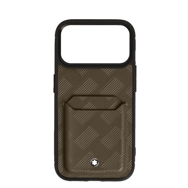 Étui pour téléphoneMontblancÉtui rigide pour iPhone 17 Pro avec 2cc en cuir Montblanc Extreme 3.0