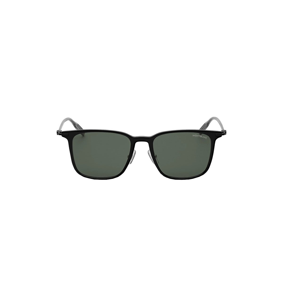 Lunettes de soleilMontblancLunettes de soleil Montblanc rectangulaires à monture injectée noire