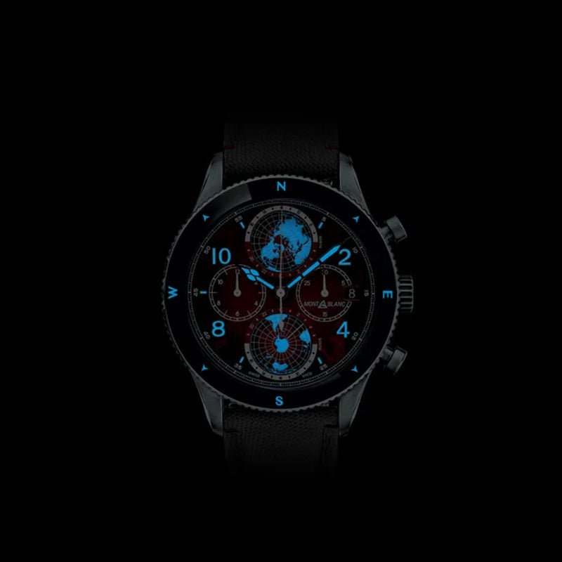 MontreMontblancMontre Montblanc 1858 Geosphere Chronograph 0 Oxygen Limited Edition - 290 pièces