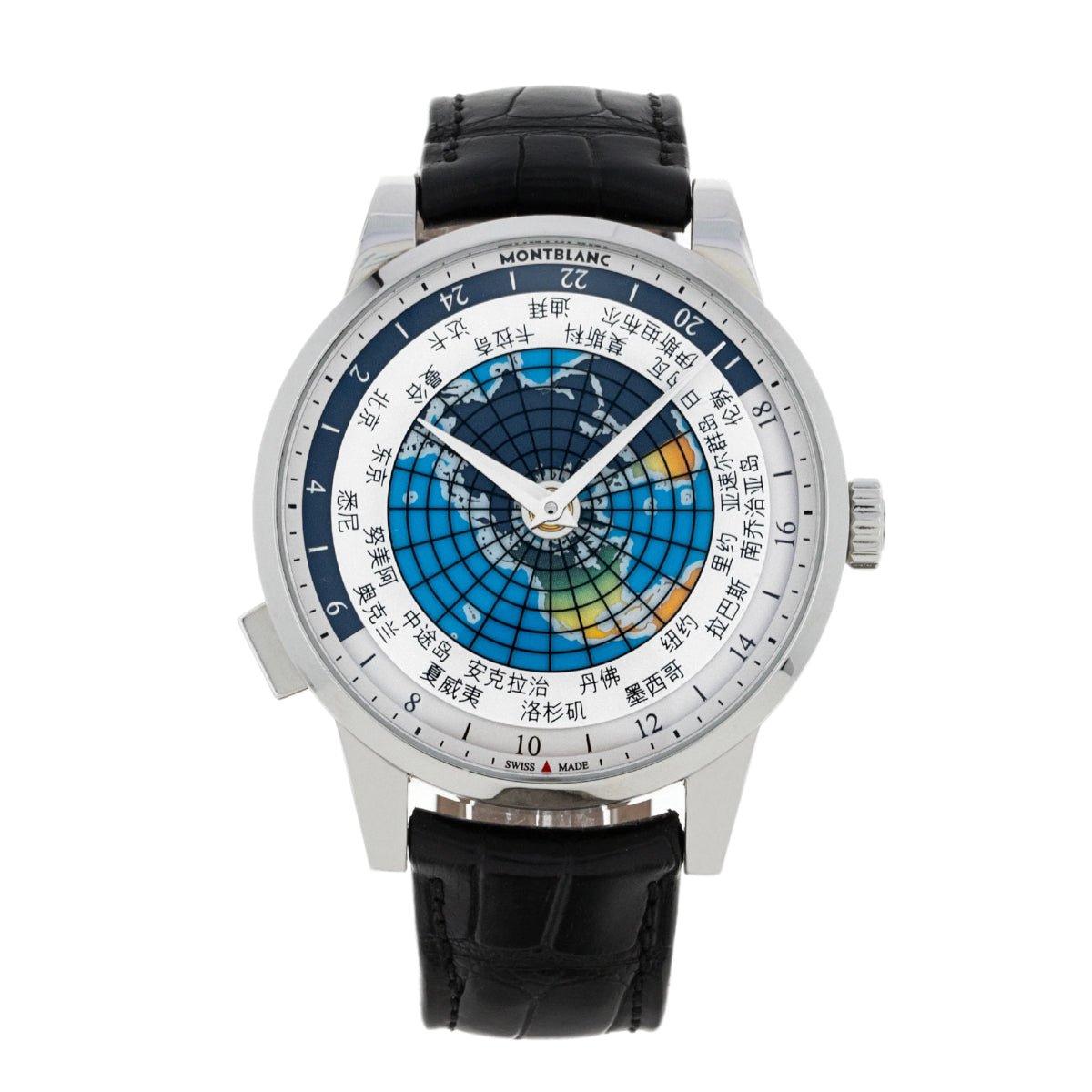 MontreMontblancMontre Montblanc Heritage Spirit Orbis Terrarum Asian UNICEF Limited Edition Bleu