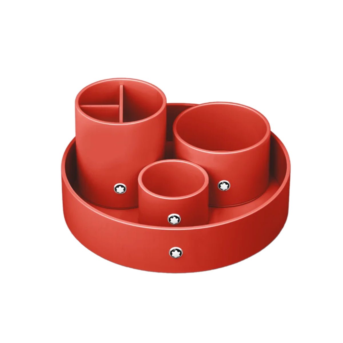 Plateau de bureauMontblancPlateau de bureau rond laqué en teinte corail Montblanc (moyen)