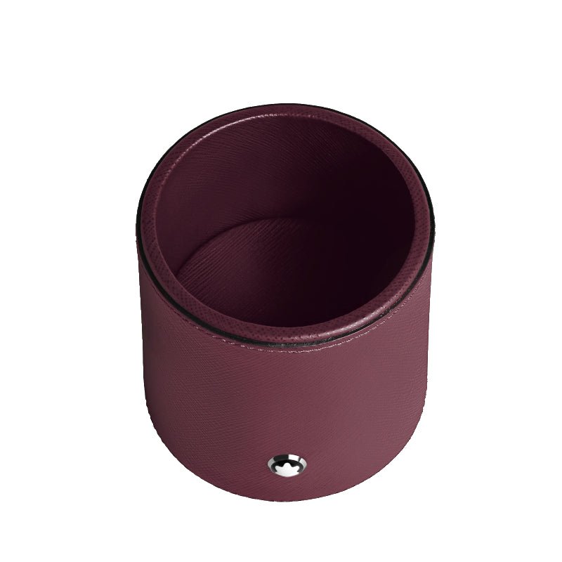 Porte - styloMontblancPorte - stylo rond en cuir cassis