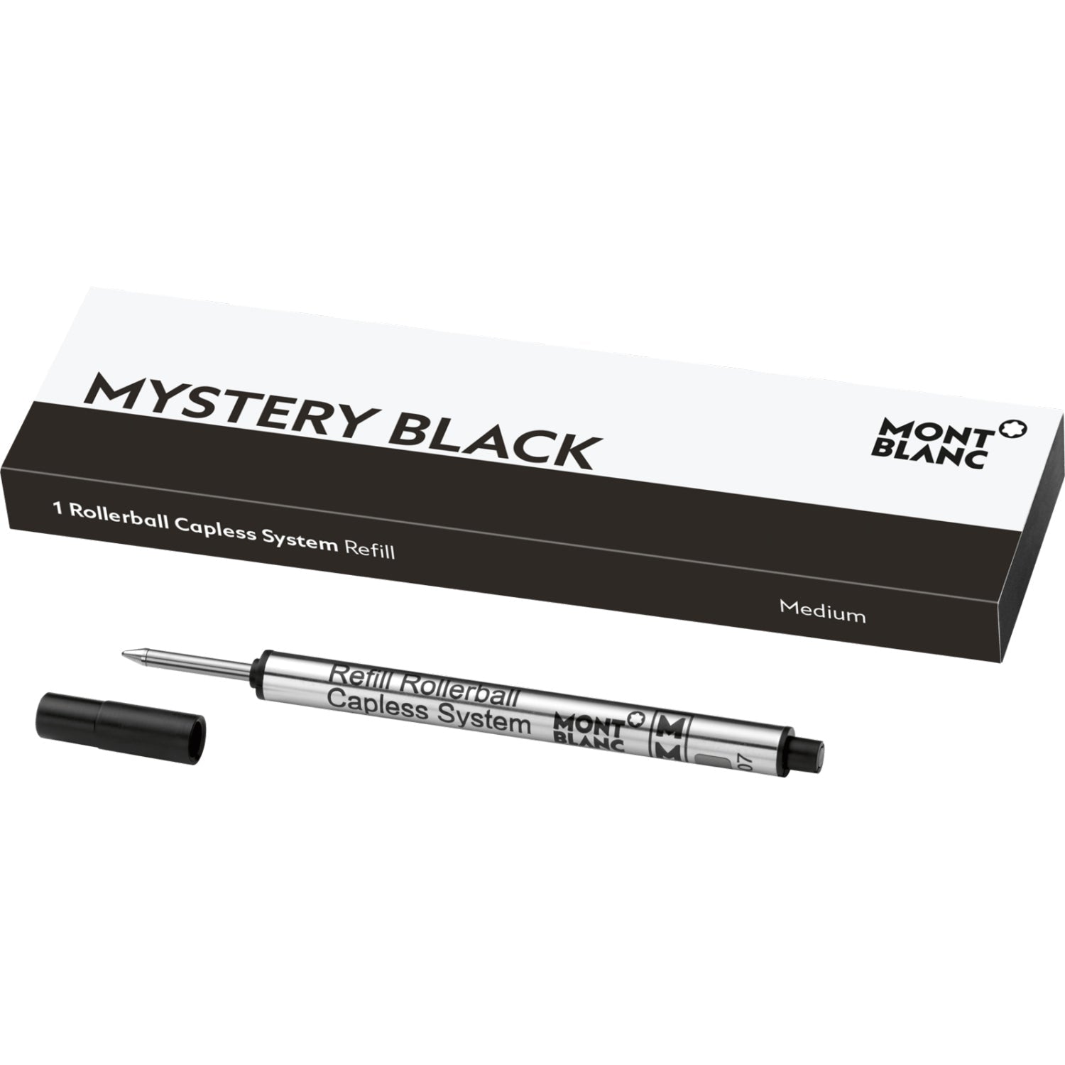 Recharge rollerballMontblanc1 recharge pour Rollerball Montblanc sans Capuchon (M) Mystery Black