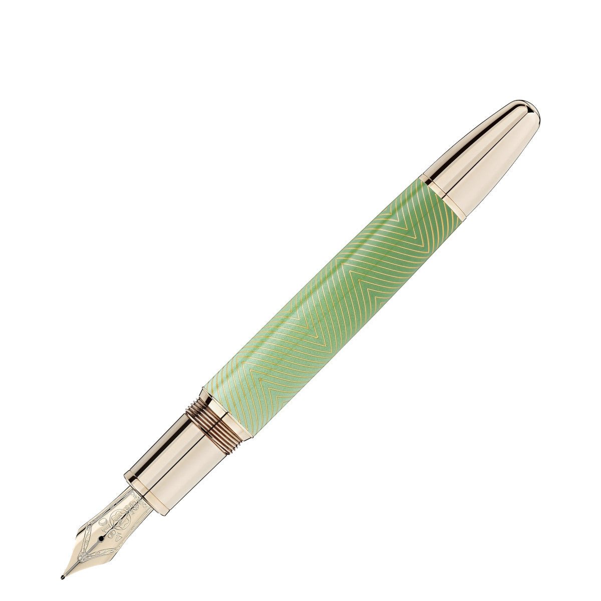 RollerballMontblancStylo plume Montblanc Meisterstück Calligraphy Solitaire Celadon Dégradé