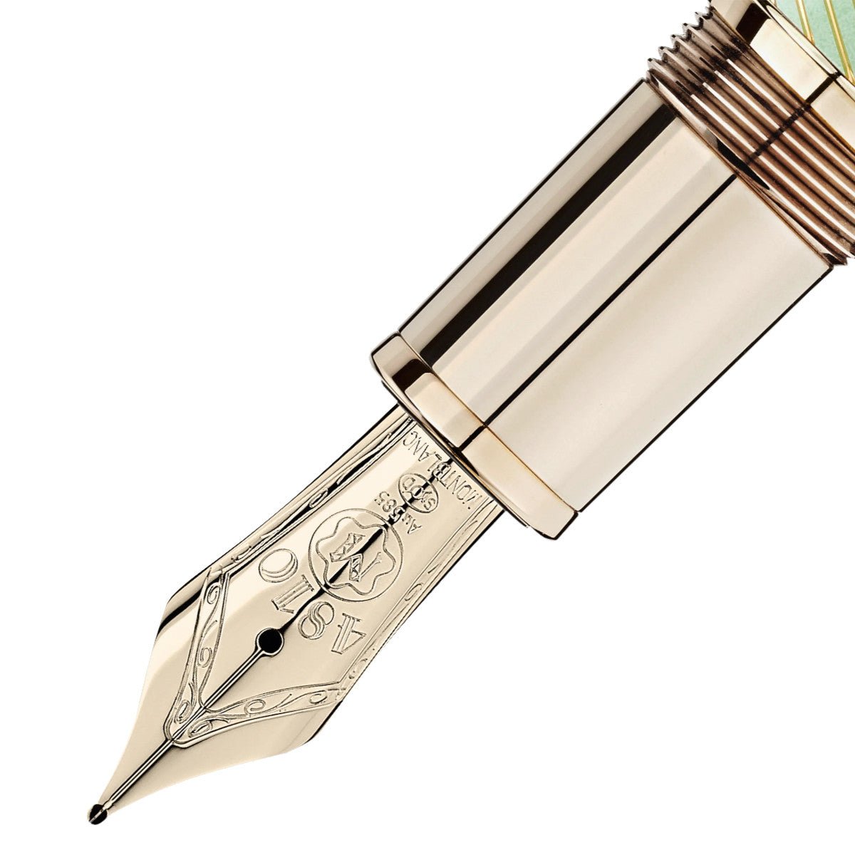 RollerballMontblancStylo plume Montblanc Meisterstück Calligraphy Solitaire Celadon Dégradé