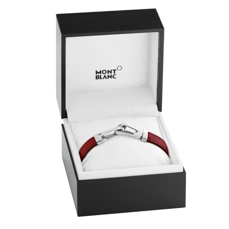 Bracelet hommeMontblancBracelet homme Wrap Me en cuir rougeM