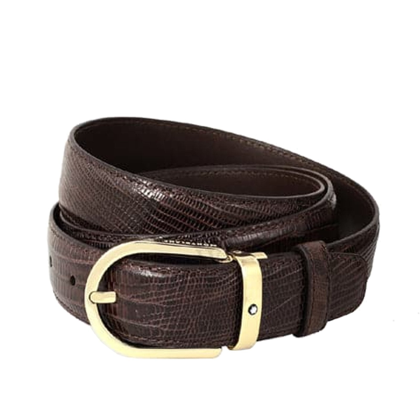 Ceinture hommeMontblancCeinture Montblanc En Cuir Marron