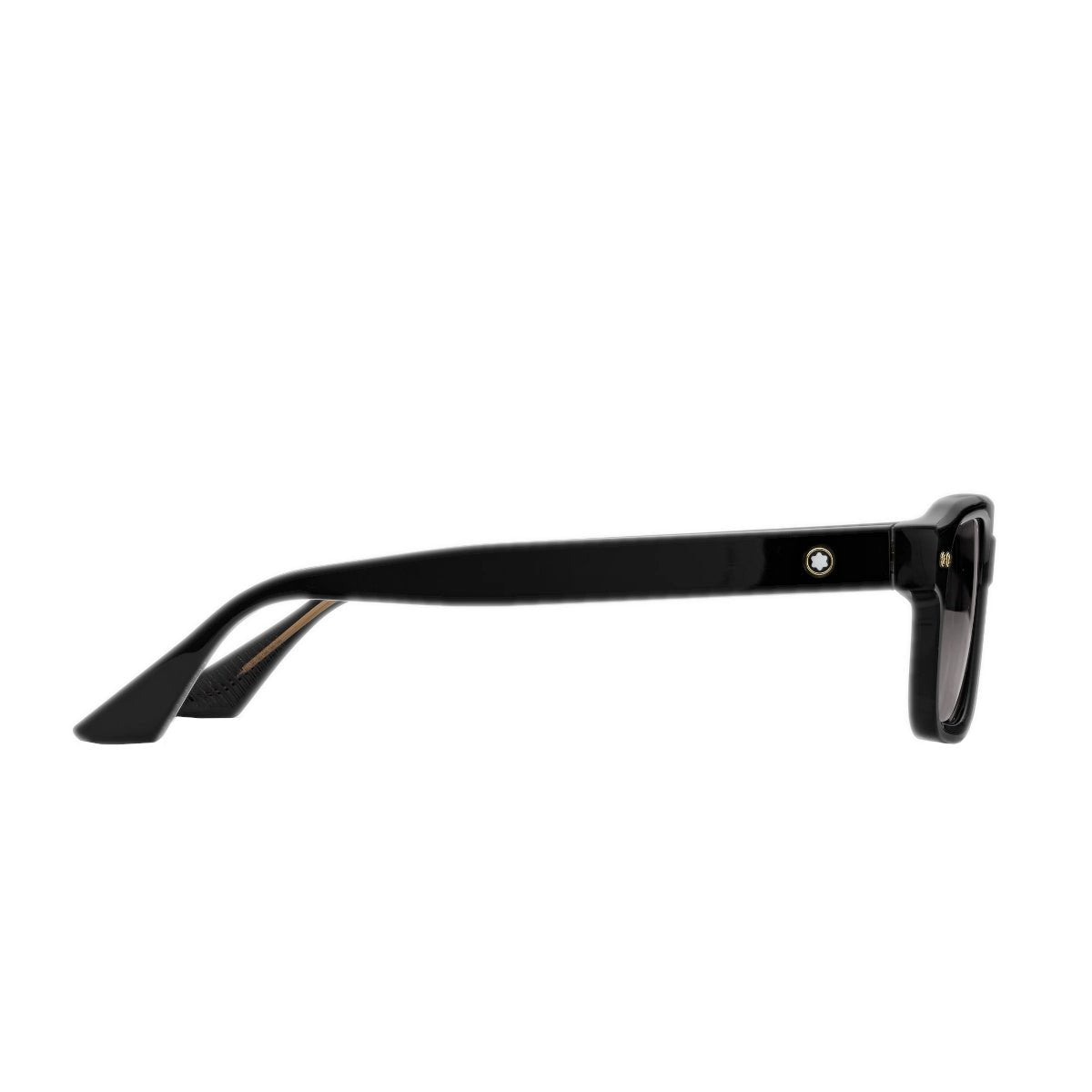 Lunettes de soleilMontblancLunettes de soleil Montblanc rectangulaires à monture en acétate noire