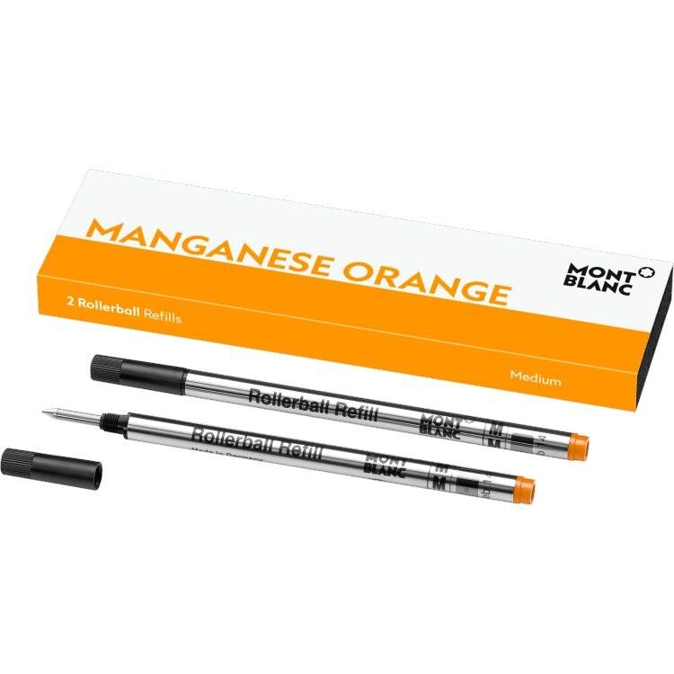 Recharge rollerballMontblanc2 recharges pour rollerball Montblanc (M), Manganese Orange