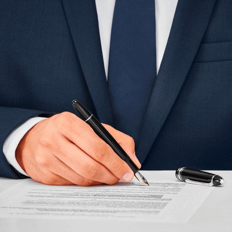 Stylo plumeMontblancStylo plume Montblanc Meisterstück LeGrand Traveller Platiné