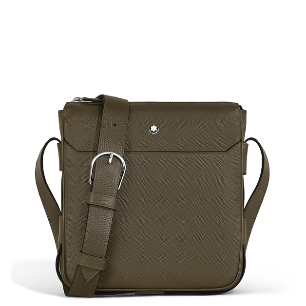 Bolso Mensajero Vertical de Cuero Sartorial 