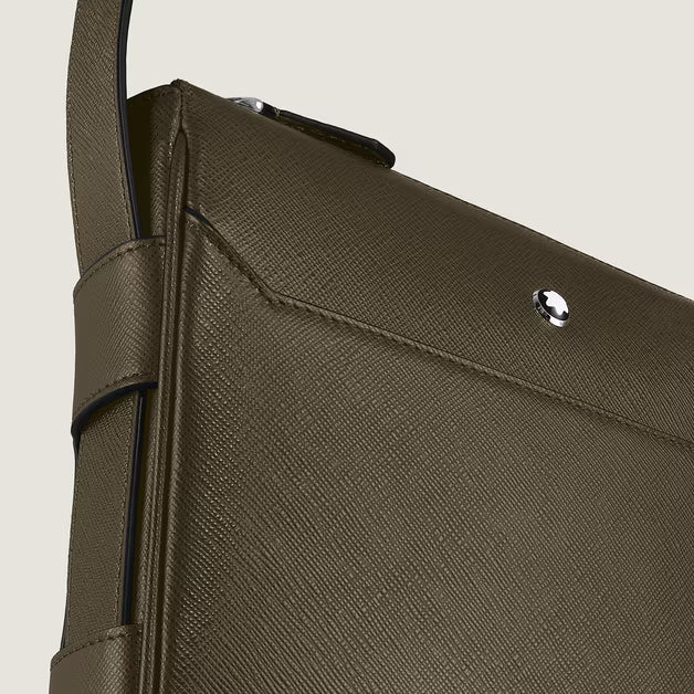 Bolso Mensajero Vertical de Cuero Sartorial 