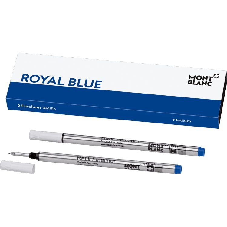 2 recharges pour feutre fin (M), Royal Blue