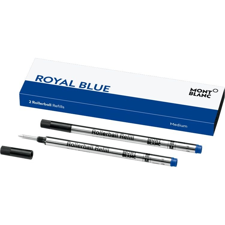 2 recharges pour rollerball (M), Royal Blue