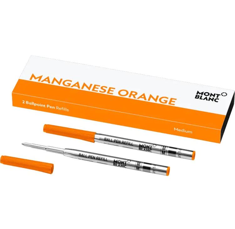 2 recharges pour stylo bille (M), Manganese Orange