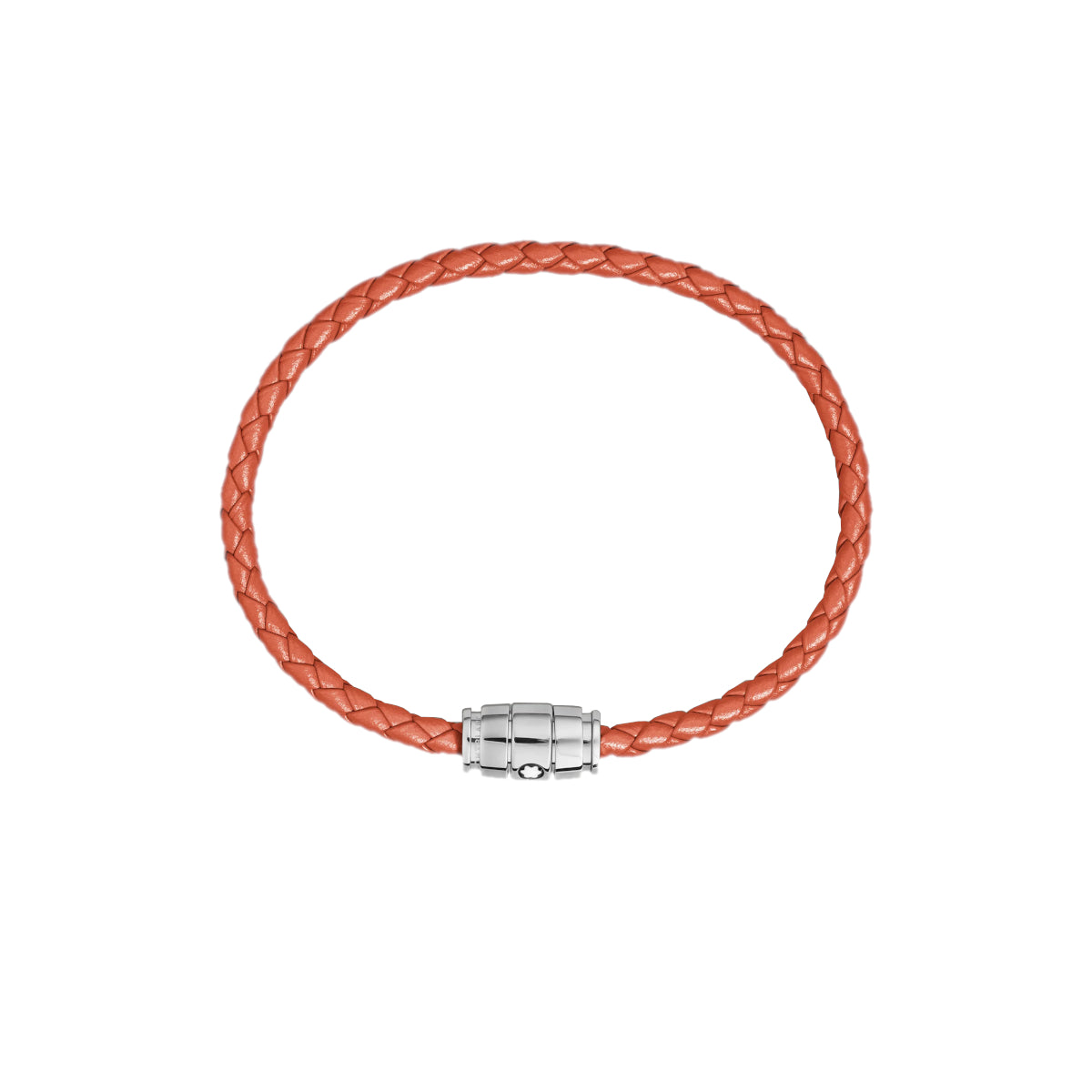 Bracelet acier 3 anneaux Collection Montblanc Meisterstück en cuir cayenne