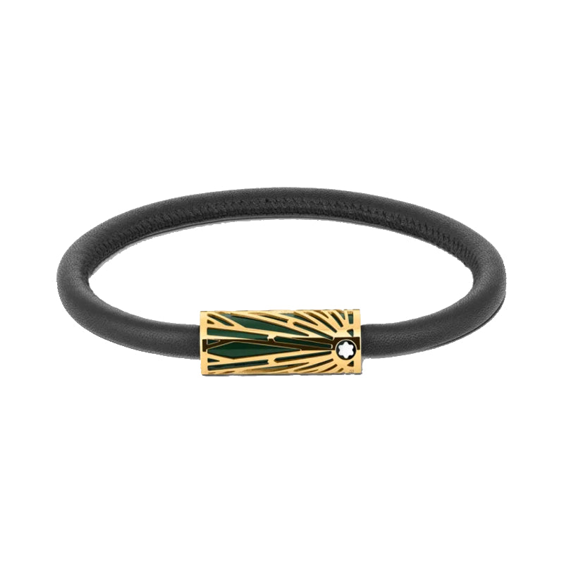 Bracelet Montblanc de la collection Meisterstück The Origin, laqué vert