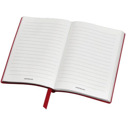 Carnet #148 Montblanc Fine Stationery, red, avec lignes