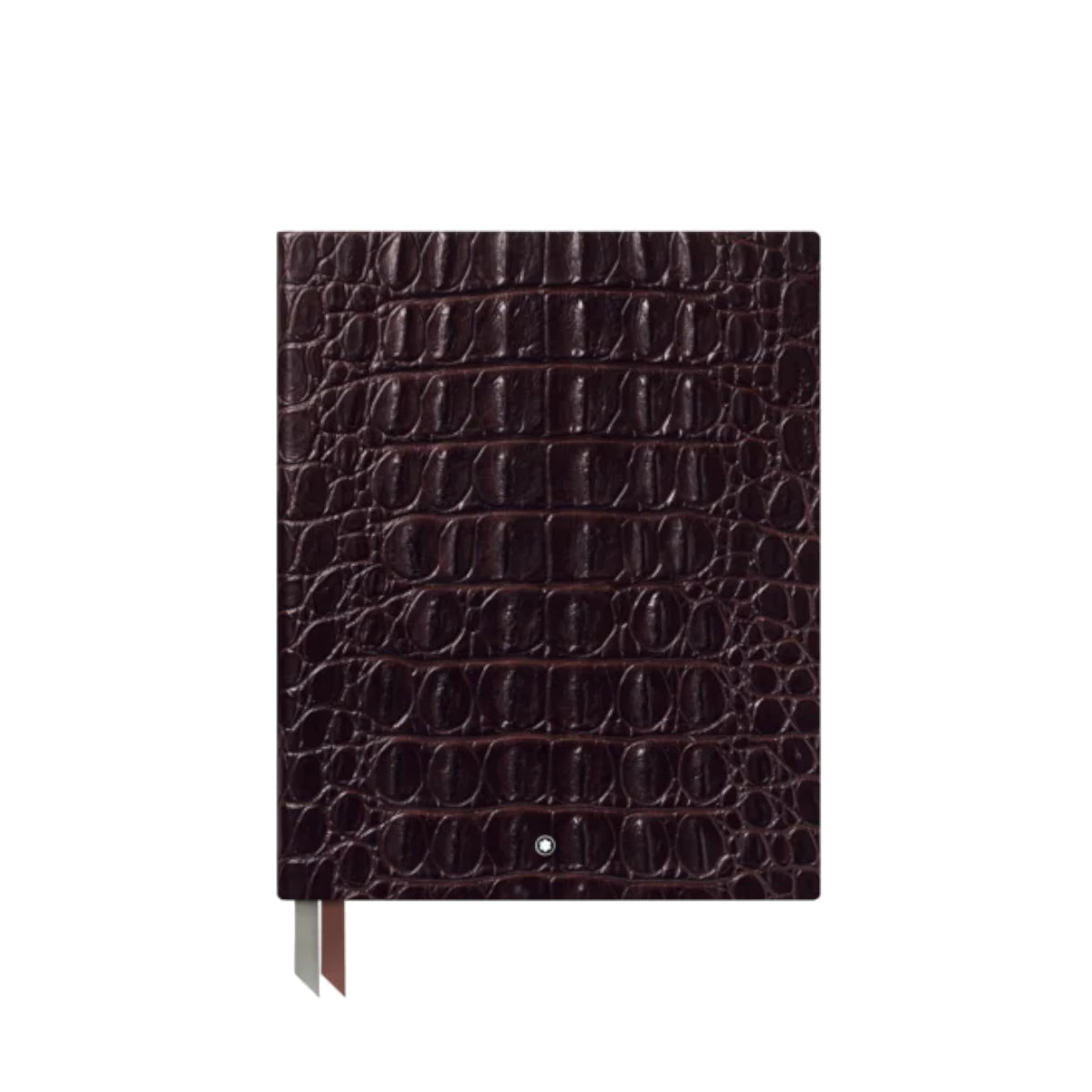 Carnet #149 impression crocodile, Marron Mat