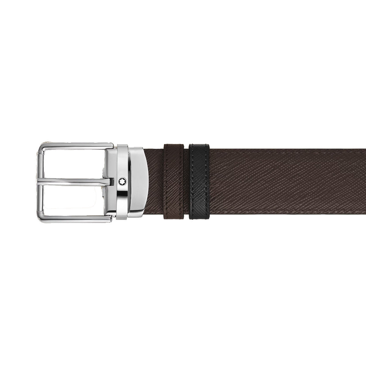Ceinture Réversible Everyday Montblanc 35 mm en Cuir Sartorial Noir/Marron
