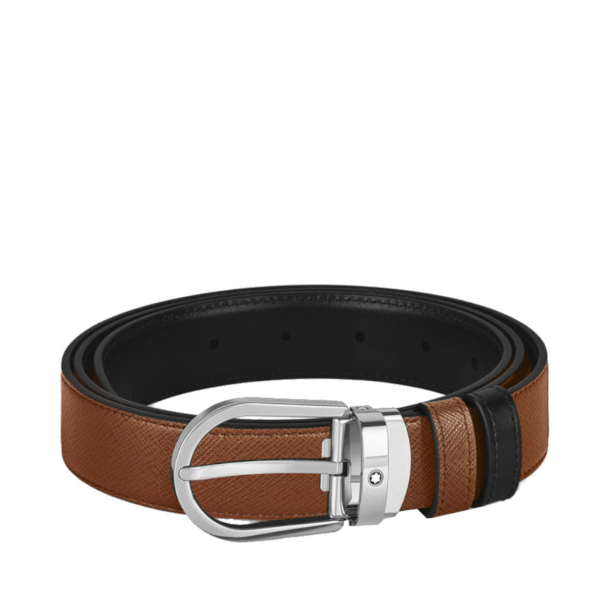 Ceinture Réversible Montblanc 35 mm en Cuir Noir/Marron