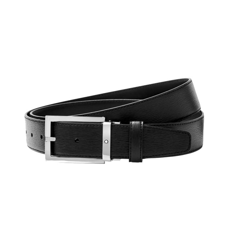 Ceinture affaires Montblanc noire à couper selon la taille