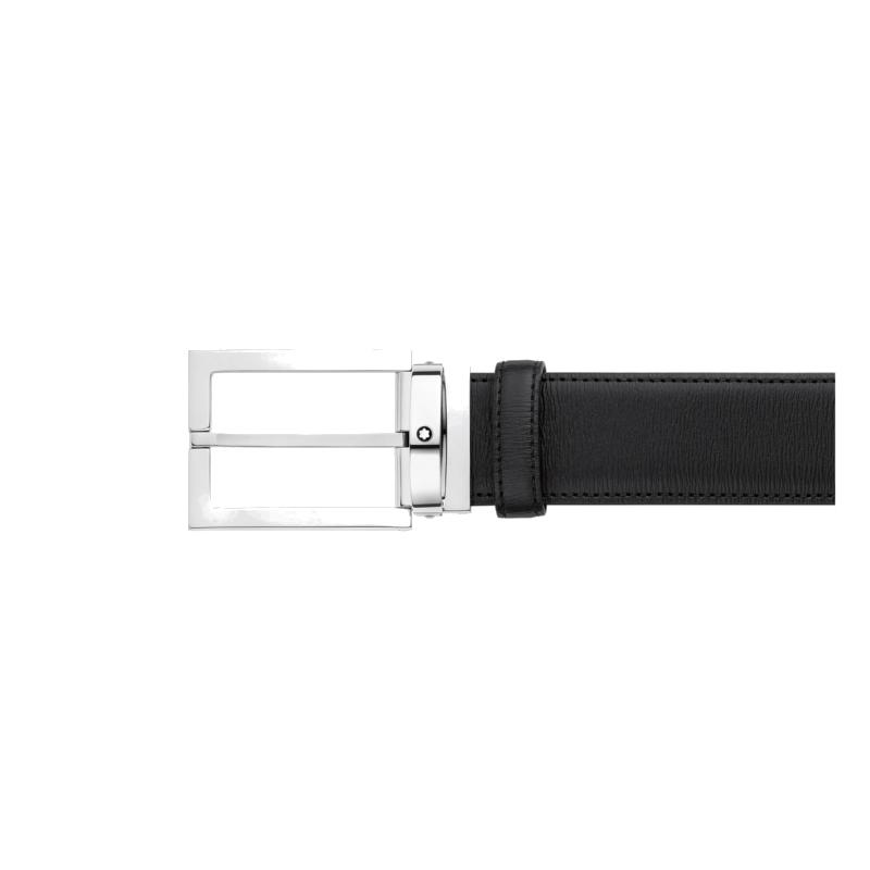 Ceinture affaires Montblanc noire à couper selon la taille