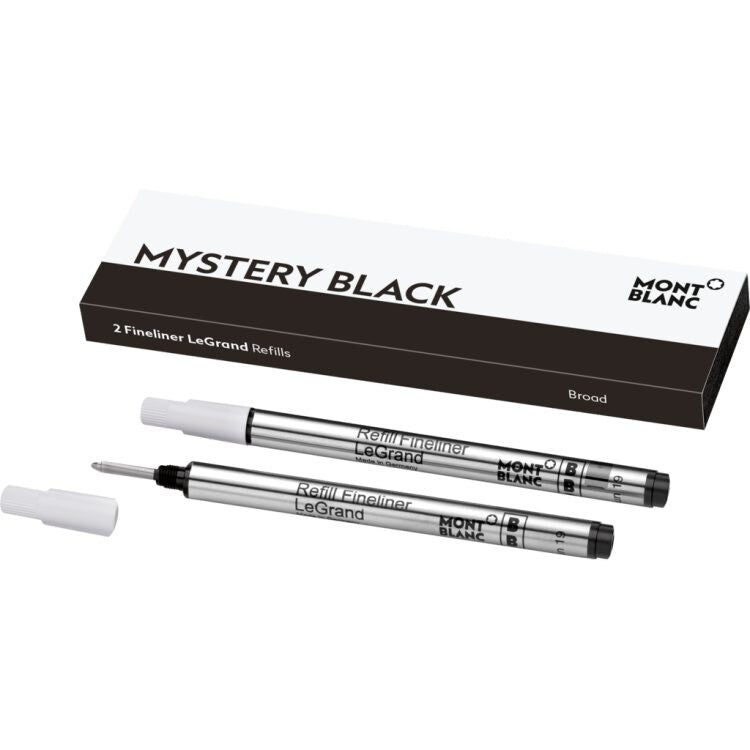 2 recharges B pour feutre fin LeGrand, Mystery Black - Boutique-Officielle-Montblanc-Cannes