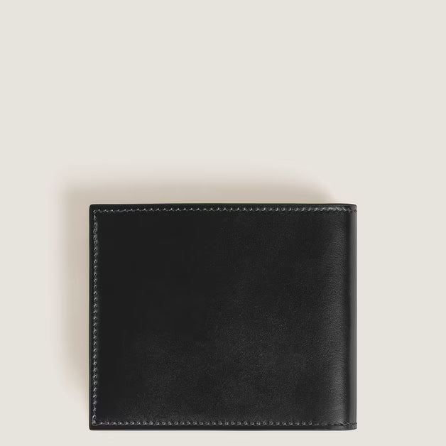 Cartera 8cc de piel Meisterstück negra y azul 