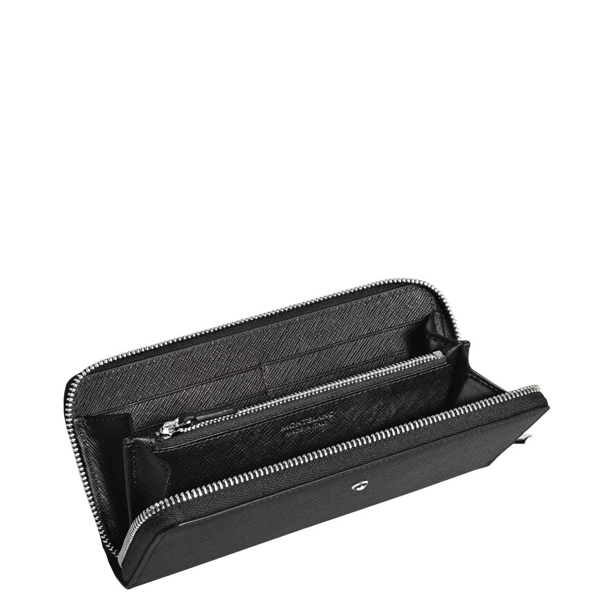 Portefeuille 8cc Zippé Montblanc Sartorial Noir