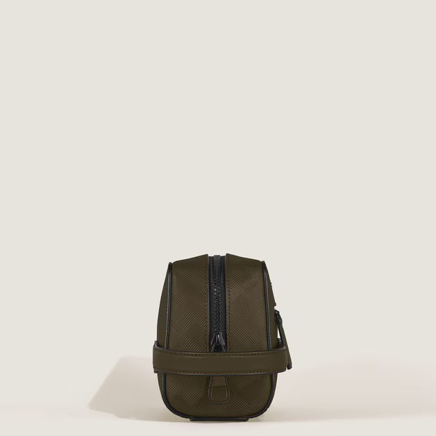 Trousse de Toilette en Cuir Extreme Kaki