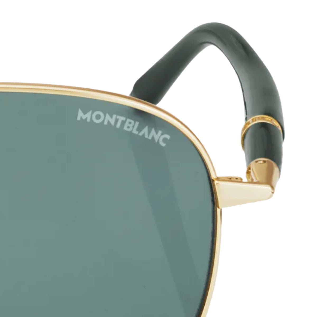 Lunettes de soleil à montre métallique Dorée