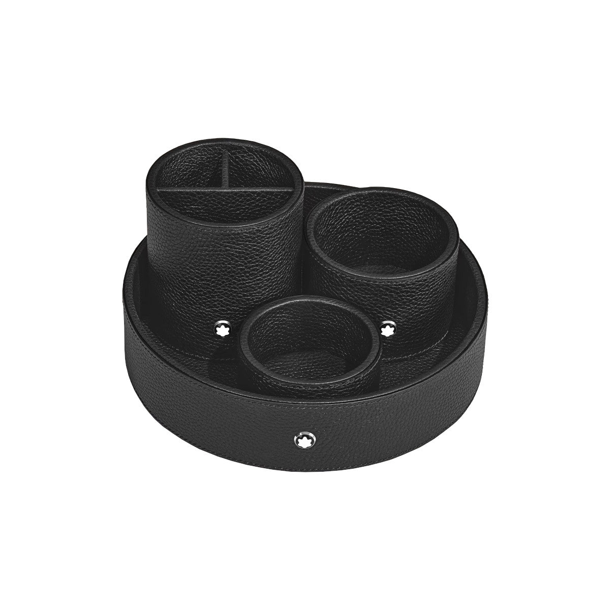 Plateau de Bureau Rond Grand Format montblanc Grainé Noir