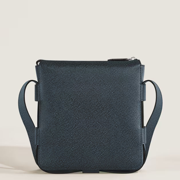 Bolso Mensajero Vertical de Cuero Sartorial 