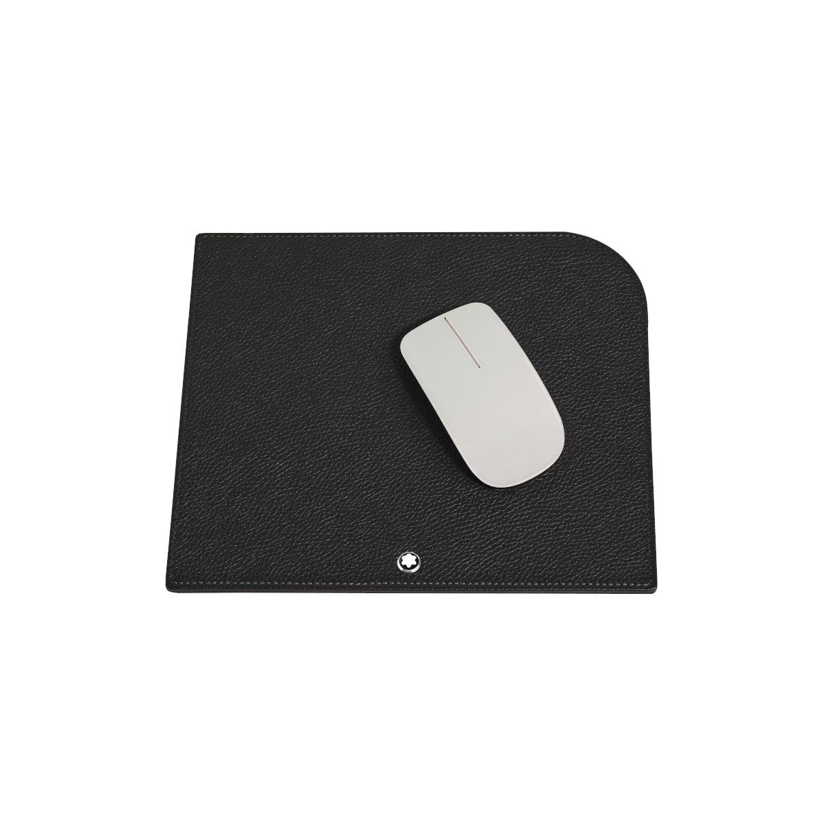 Accessoire de bureauMontblancTapis de Souris Montblanc en Cuir Grainé Noir